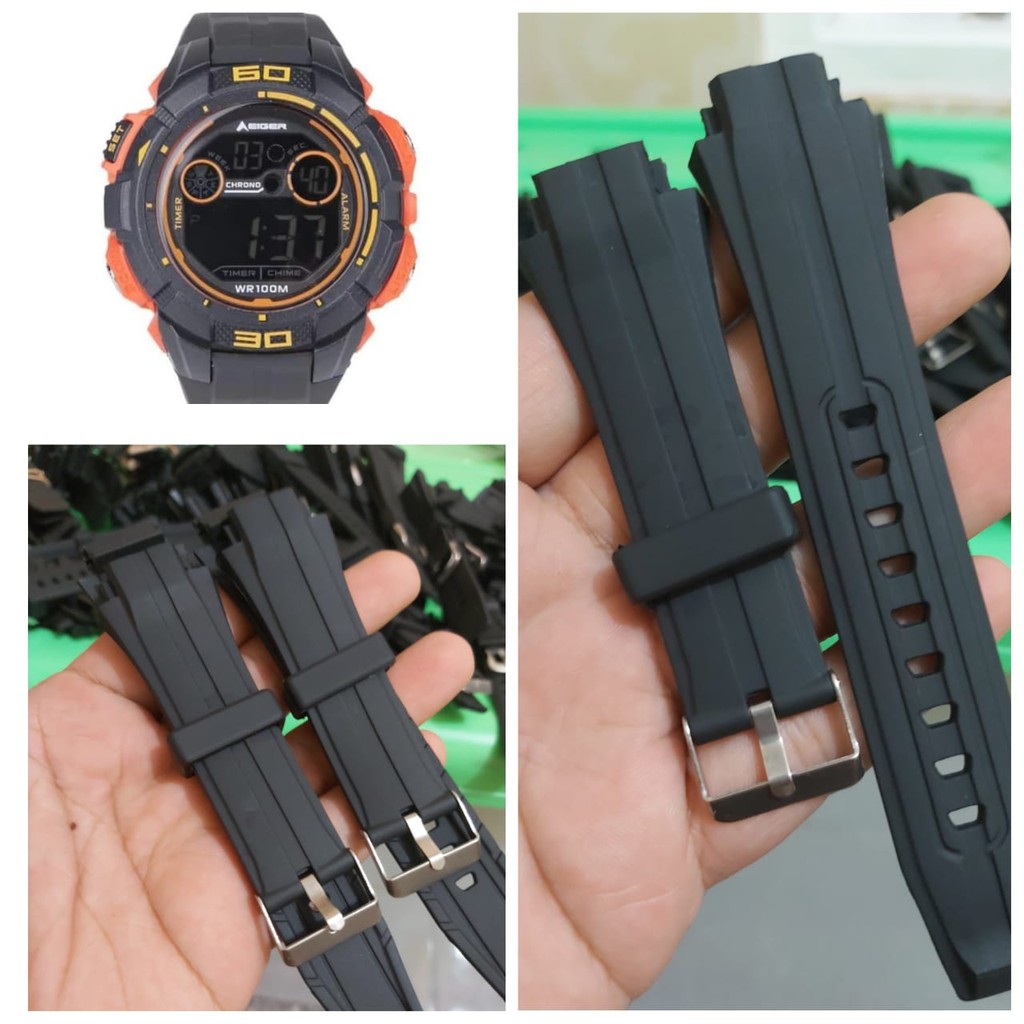 STRAP TALI JAM TANGAN ElGER N82820 HITAM