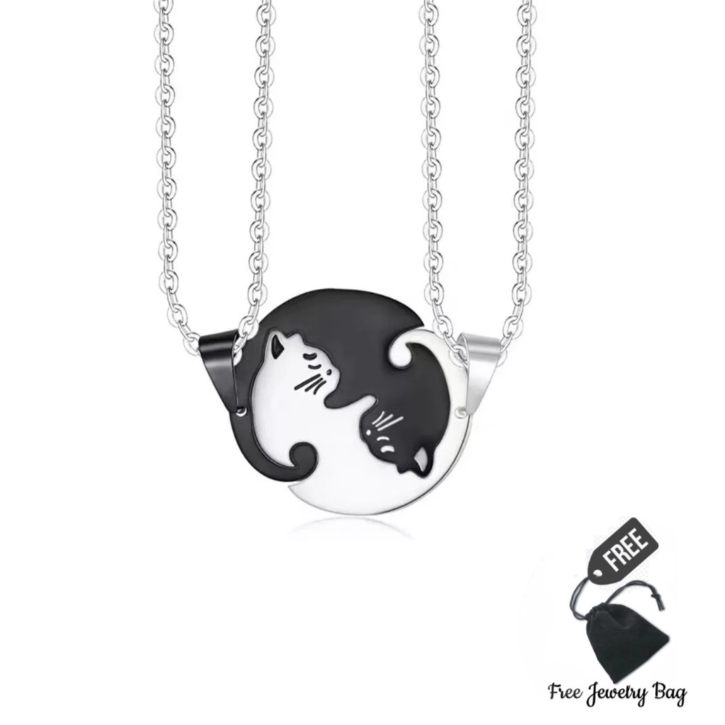 Kalung Couple Cat Cimut Stainless Steel Anti Karat KKCIM