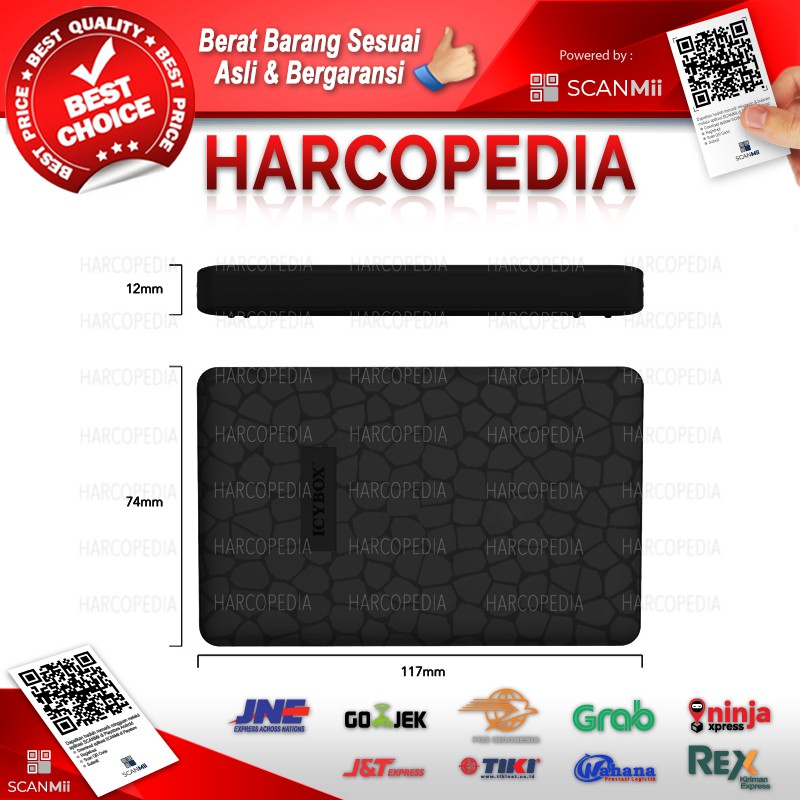 Casing Hardisk External 2.5" USB 3.0 - ICYBOX U-2568 Black