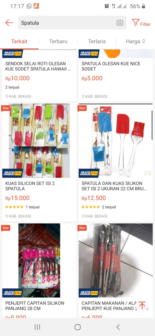 Kuas Silicon Set Isi 2 Spatula