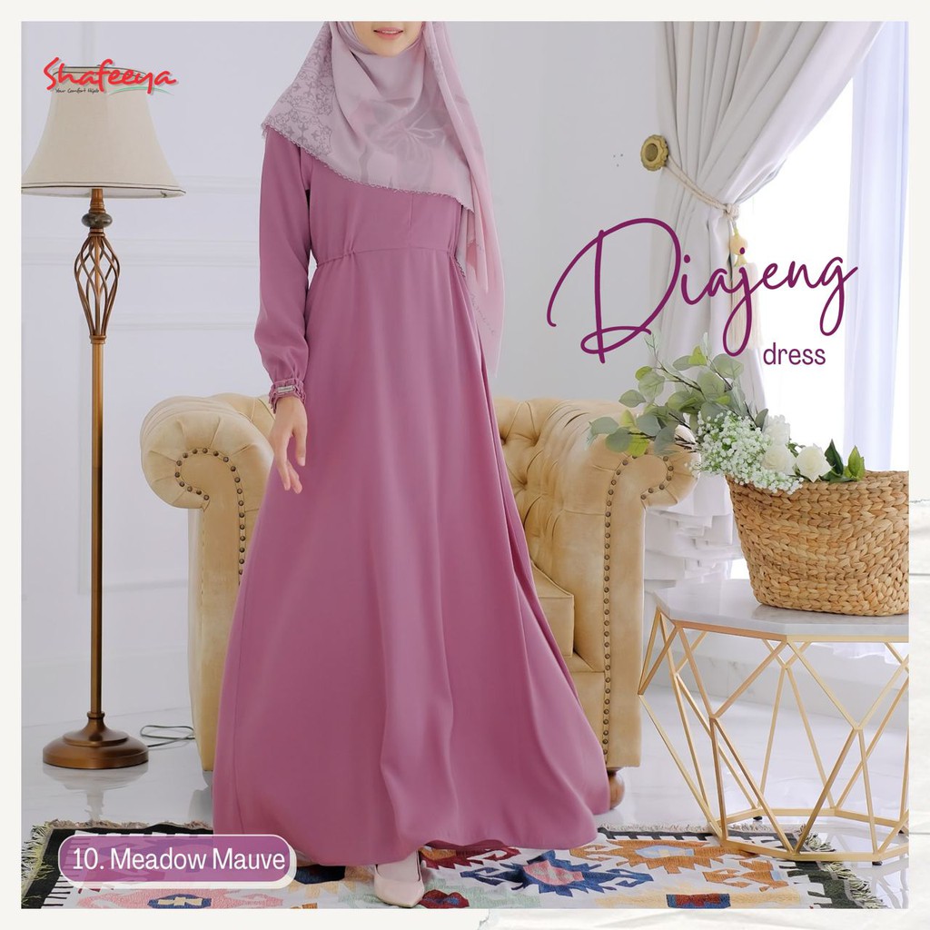 DIAJENG DRESS || Gamis Syari Original by Shafeeya