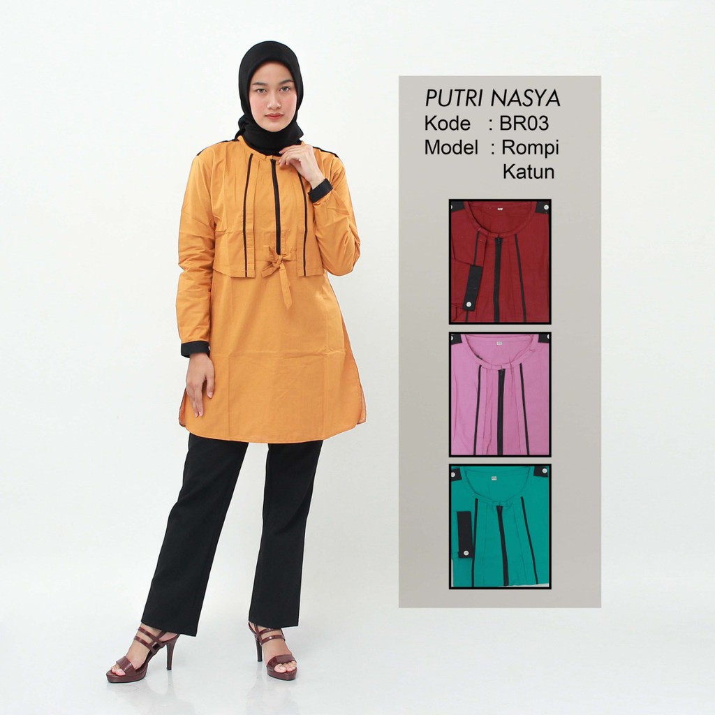 Pakaian Wanita Size M L XL XXL Murah Meriah / SALE - ATASAN WANITA SAFIRA1 BHN KATUN / OXFORD