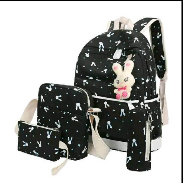 Tas Sekolah Anak Gendong Karakter Kartun Hello Kitty Captain america kumbang superman minions mickey