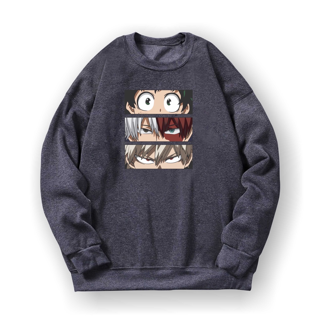 MY HERO ANIME  Crewneck || MY HERO ANIME  Crewneck Sz M - XL ( Pria &amp; Wanita )