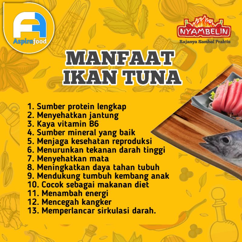 SAMBAL TUNA ASAP PREMIUM dibumbuin dengan bumbu rempah pilihan