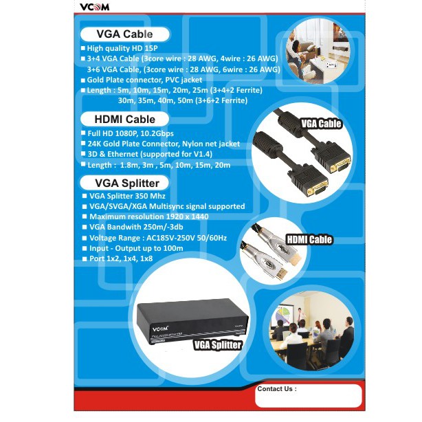 Kabel VGA VCom