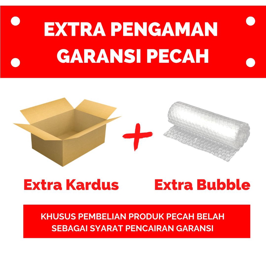

Extra Bubble + Extra Kardus Packaging