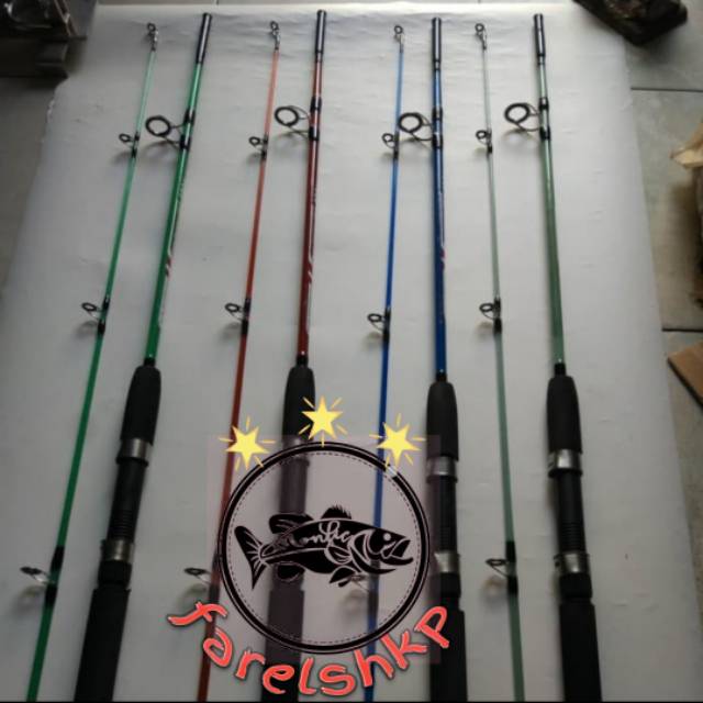 Joran fiber glass transparan hugo 180cm