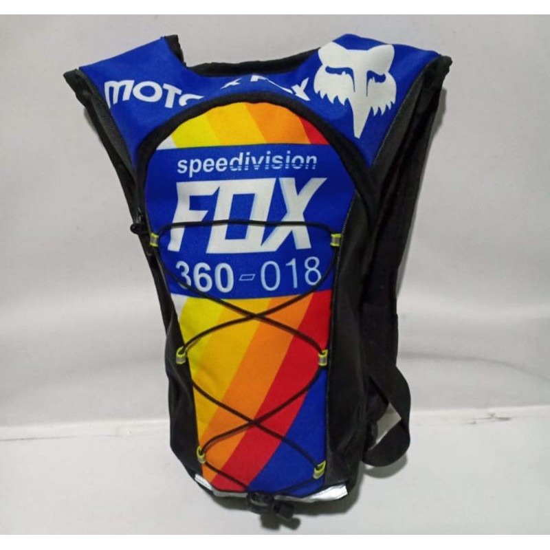 Tas punggung Trail motorcross FOX Biru Orange