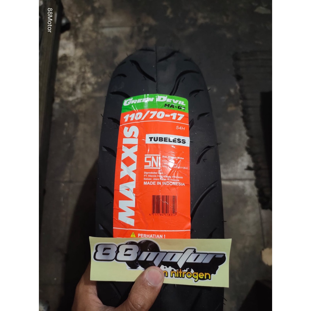 Maxxis Green Devil 110/70-17 Tubeless, OFFLINE LEBIH MURAH