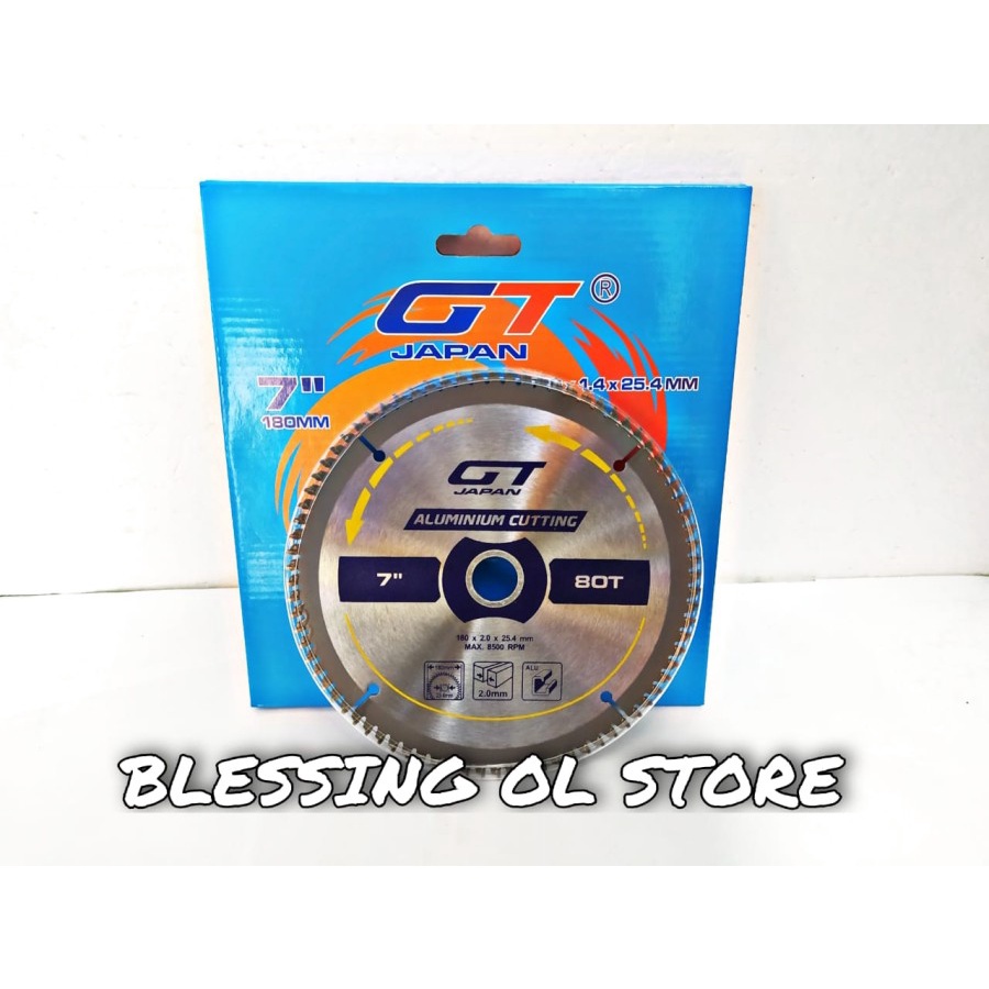 MATA CIRCULAR ALUMUNIUM 7 INCH X 80 T / CIRCULAR SAW BLADE ALUMUNIUM