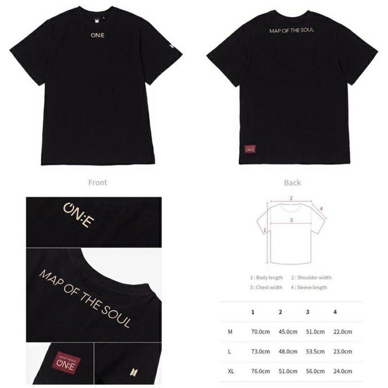 Kaos Tshirt BTS Map Of The Soul ON:E