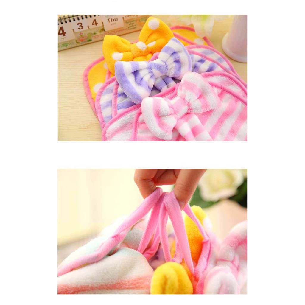 AGG-40 Lap Tangan Handuk Hand Towel Microfiber / Micropiber Wastafel Pita Dapur Polkadot