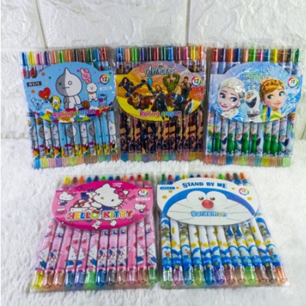 

[UWA] KRAYON PUTAR / CRAYON PENSIL / CRAYON KARAKTER / KRAYON MEWARNAI / CRAYON ANAK