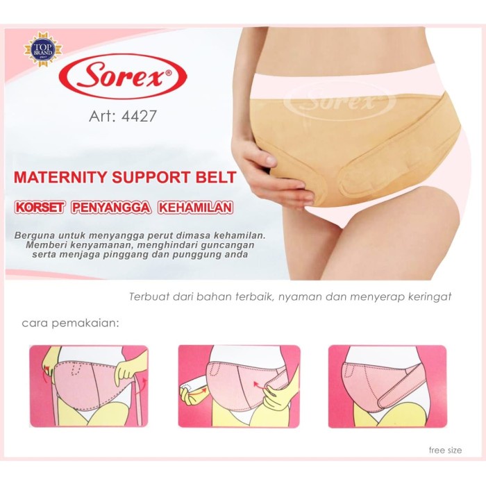 SOREX 4427 Korset Penyangga Perut Ibu Hamil - Stagen Penyangga Kehamilan - Maternity Support Belt