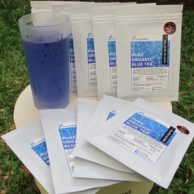 

Teh Biru Murni Summafam - bunga telang kering - Pure Organic Blue Tea