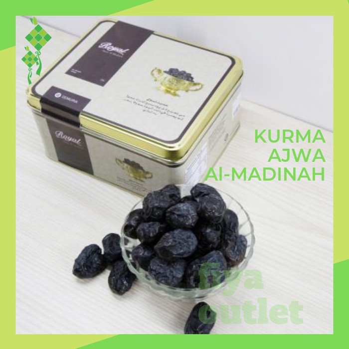 

Kurma Nabi Kurma Ajwa Al-Madinah ASLI Royal Kemasan 1 kg Premium