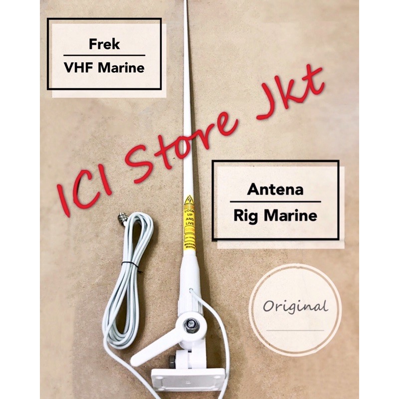 antena radio rig marine white sky