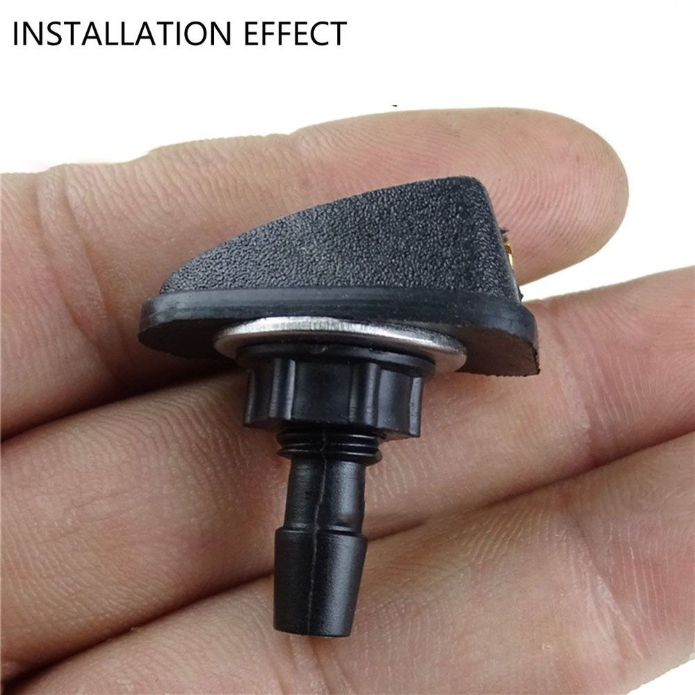 QUINTON Universal Windshield Washer Nozzle Cleaning Exterior Accessories Washer Jet Wiper Nozzle Fan Shaped Black Water Spray Jets Car Accessories/Multicolor