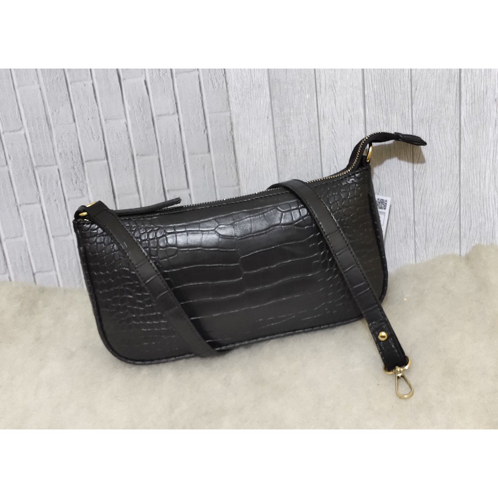 TAS BAGUETTE ZARA CROCO
