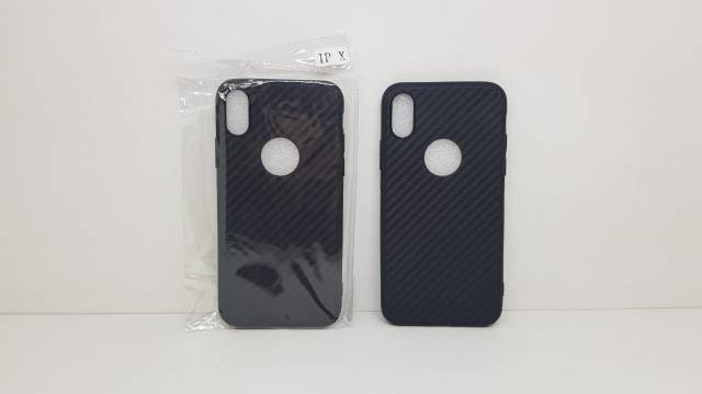 Soft Case iPhone X 5.8 inchi Black TPU Slim Fiber Carbon Iphone XS 5.8&quot; Casing iPhone X