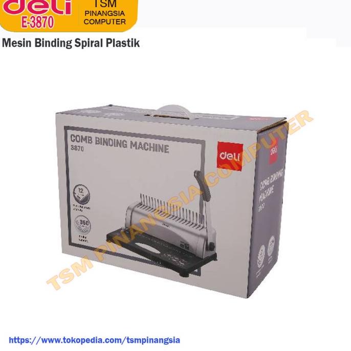 

Deli E3870 / E 3870 Mesin Binding - Mesin Jilid Spiral Plastik