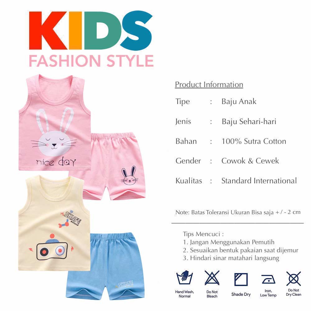 Setelan Baju Fashion Anak Laki-laki &amp; Perempuan [ Usia 2 -5 Tahun ] HM692 Group