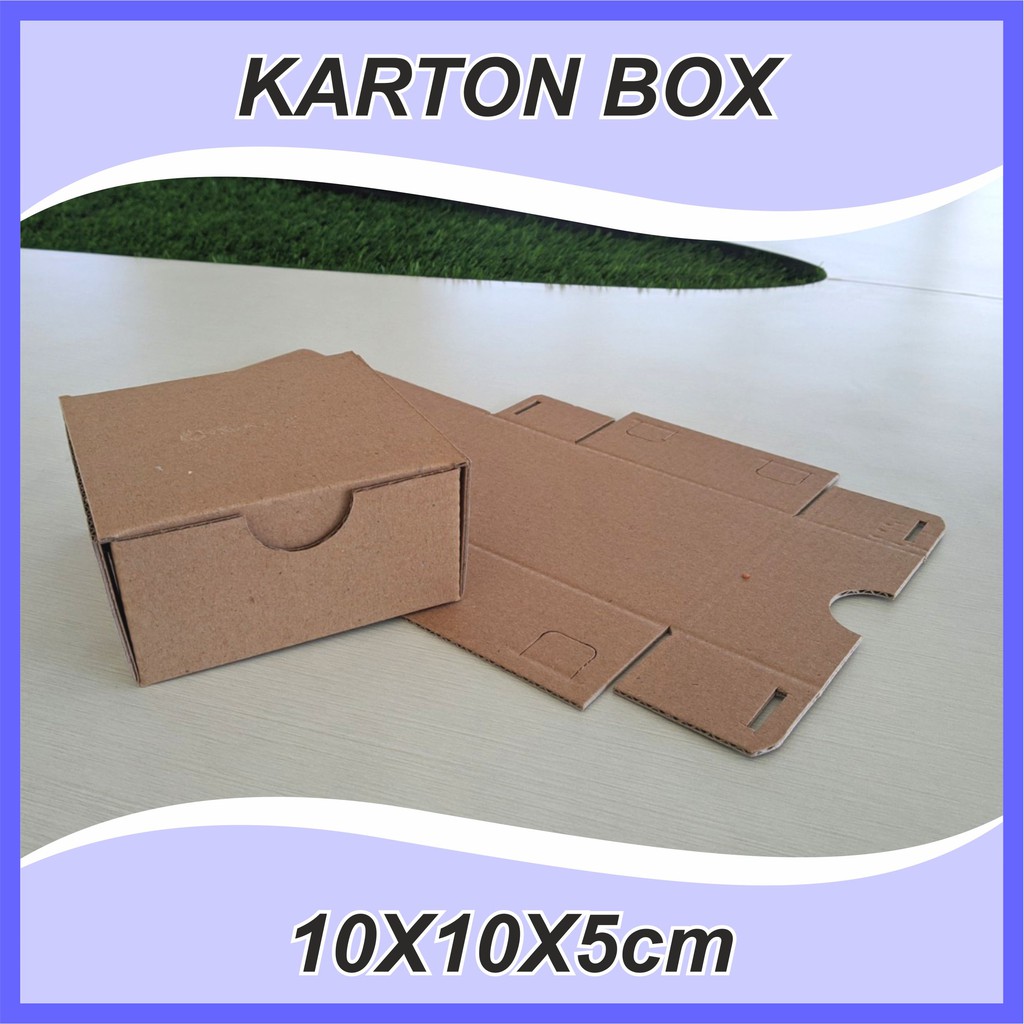 (10 pcs) Karton Box Polos 10x10x5 cm BF Kardus Packing Murah | box die cut box packaging jam dam aksesoris box kue