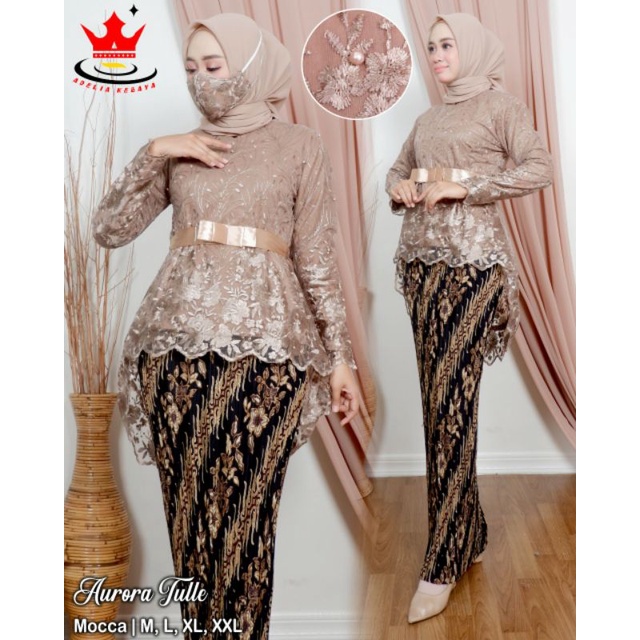 (COD) KEBAYA AURORA TULLE /KEBAYA MODERN / KEBAYA PESTA KONDANGAN / KEBAYA WISUDA / KEBAYA MODERN / KEBAYA