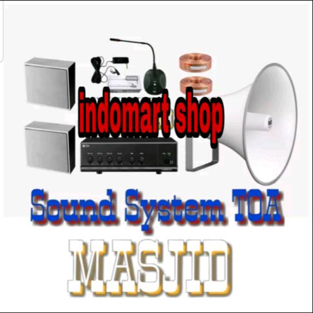 Paket Sound System TOA MASJID untuk Indoor outdoor ( ORIGINAL )