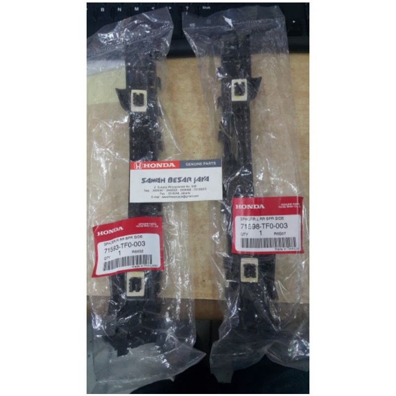 Bracket / Breket Bumper Belakang Jazz S / RS GE GE8 2009 2010 2011 2012 2013 Original Honda