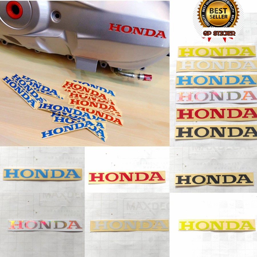 promo discount STICKER HONDA CUTTING motor helm dsb logo Honda sayap besar spakbor body cvt  stang dinding sticker kaca visor dl universal vario beat scoopy spacy genio supra kharisma revo sonic cbr cb cs1 blade dll import tebal