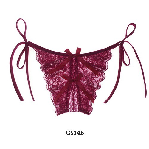 [READY STOCK] UNDERWEAR WANITA CD G STRING IKAT TALI MERAH WINE GS14B