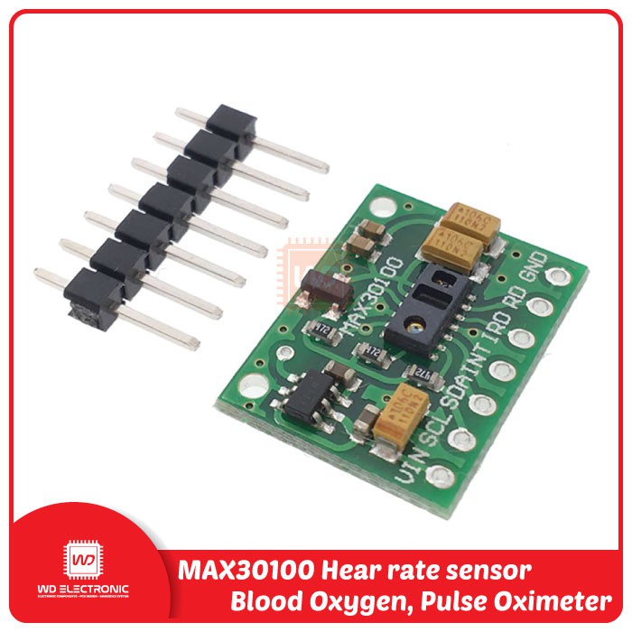 MAX30100 Heart rate sensor module green board