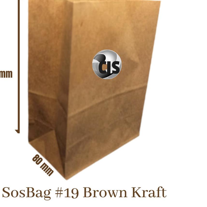 

10.10✔️Paper Bag Flat Kantong Kertas (Coklat) #19 (100 Pcs)|RA1