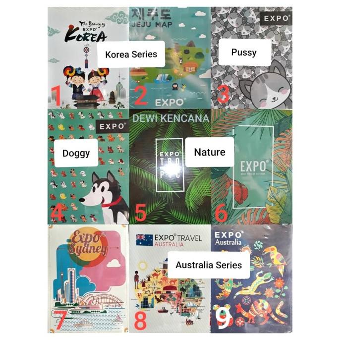 

Buku Tulis EXPO 52 Lembar / Boxy / Campus 1 Pak isi 10 Buku