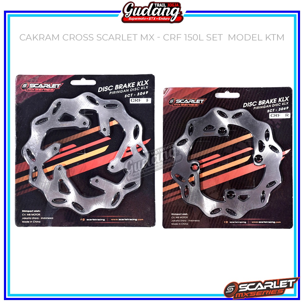 Piringan Cakram Disc Cakram Set Depan Belakang SCARLET/AND KLX 230 CRF 150L Model KTM