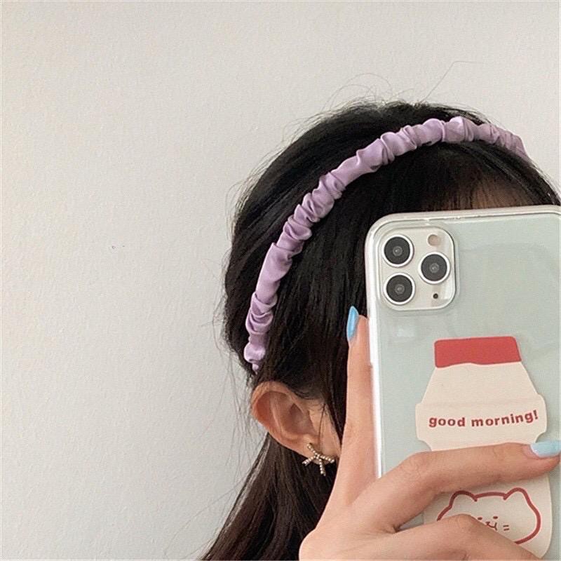 Rainbow Headband | Bando scrunchie korea girly cantik warna pastel trendy stylish