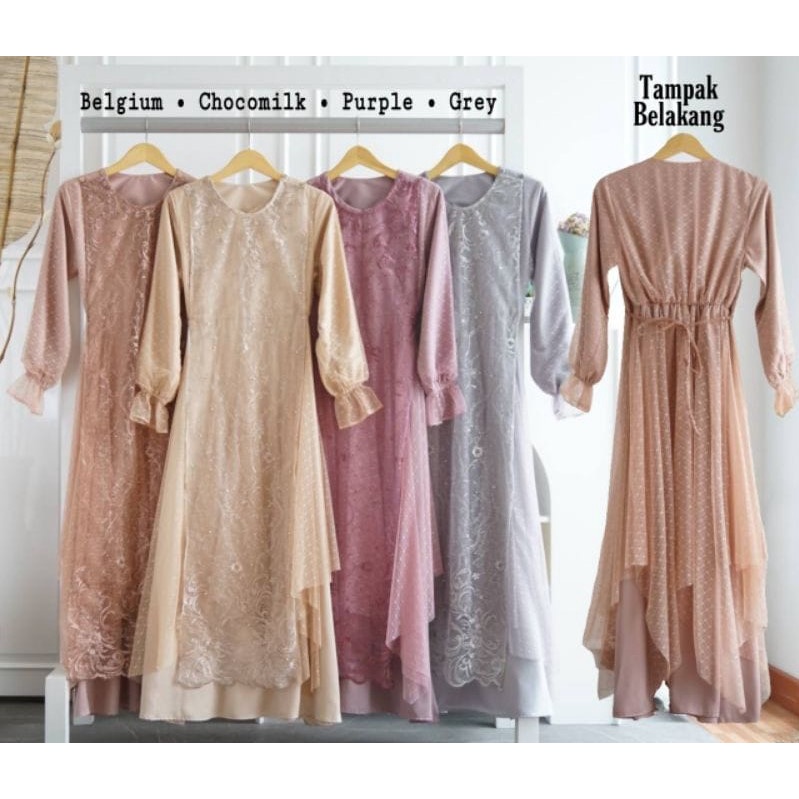 Selina Tille Dress Ld 100/Baju Dewasa Terbaru/Dress Maternity/Dress Lebaran/Dress Kondangan