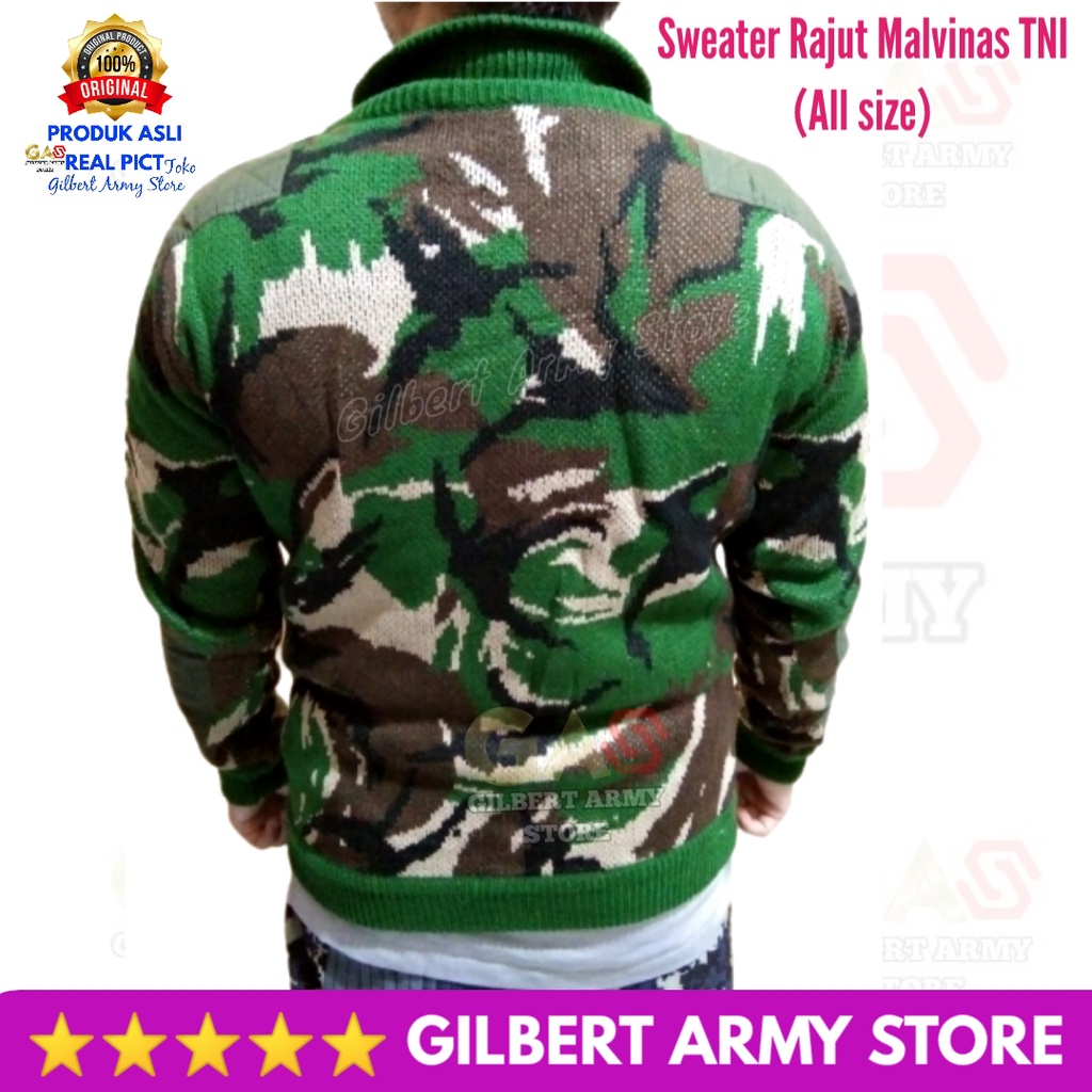 Sweater Loreng Pria Kko Marinir Tni Malvinas Kopasus Terbaru GILBERT ARMY STORE Jaket Rajut Terbaru Asli Original