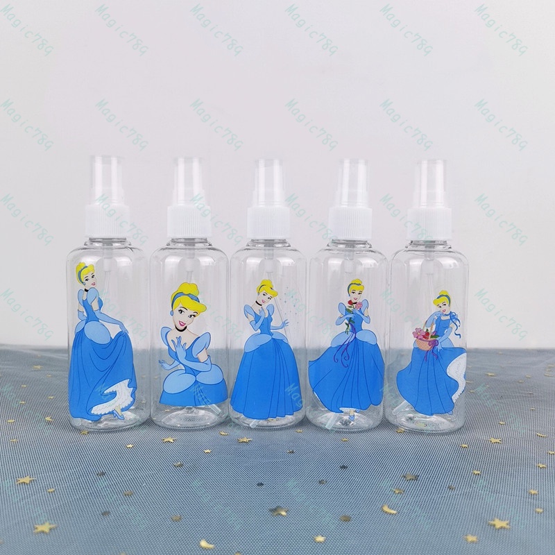 Magic789 Princess Alice Cinderella Snow White Spray Bottle Plastic Cartoon Travel Size Bottles 100ML