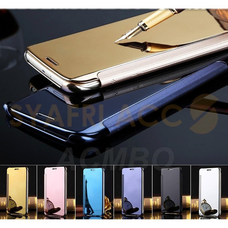 Flip Cover Case Mirror S View Samsung Galaxy S7 Flat
