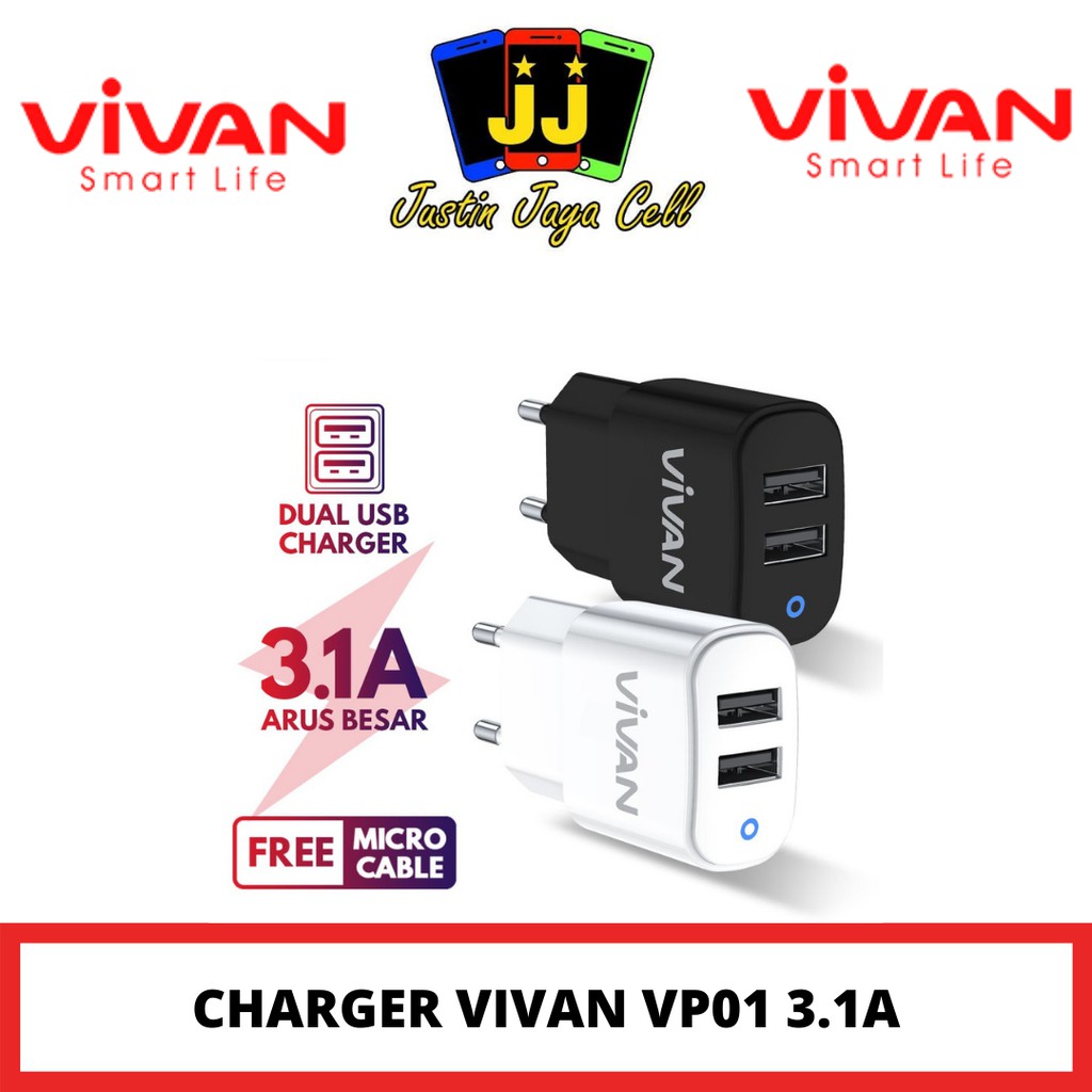 Charger Vivan VP01 3.1A Quick Charging