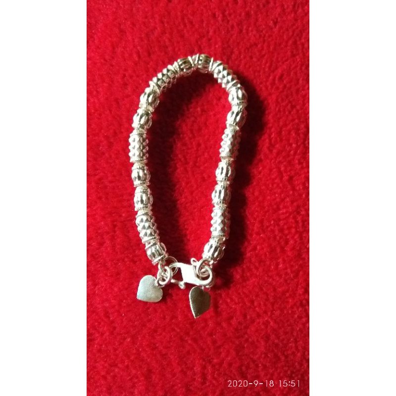 Gelang bambu guci Perak Murni