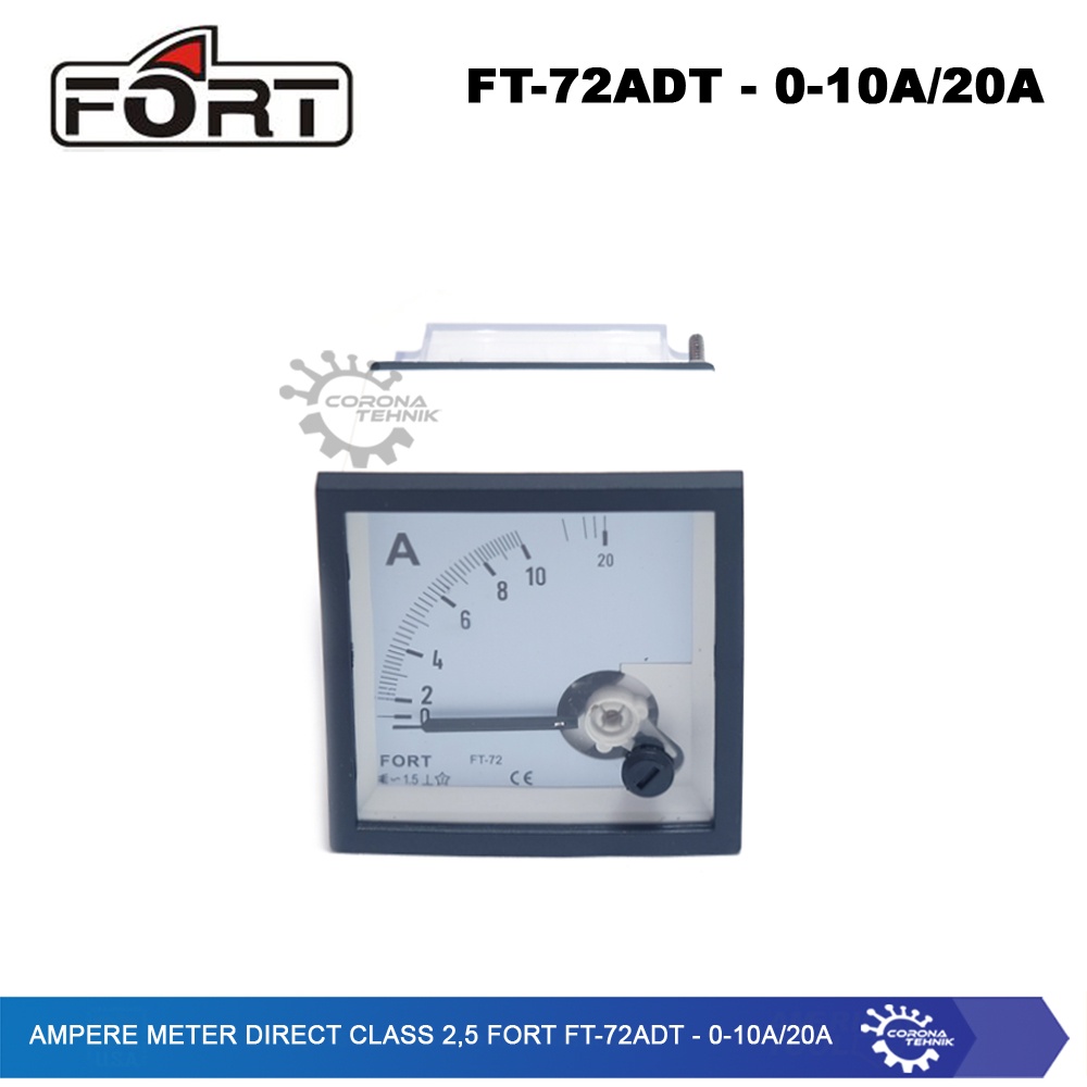 Analog AC Panel Meter - Direct Class 2,5 FORT FT-72ADT - Ampere Meter