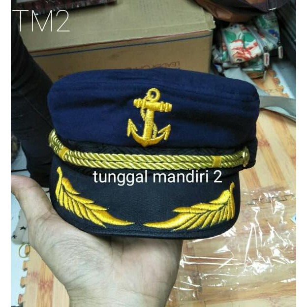 Topi Pelaut warna biru