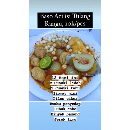 

BASO ACI ISI TULANG RANGU (BACA DESKRIPSI)