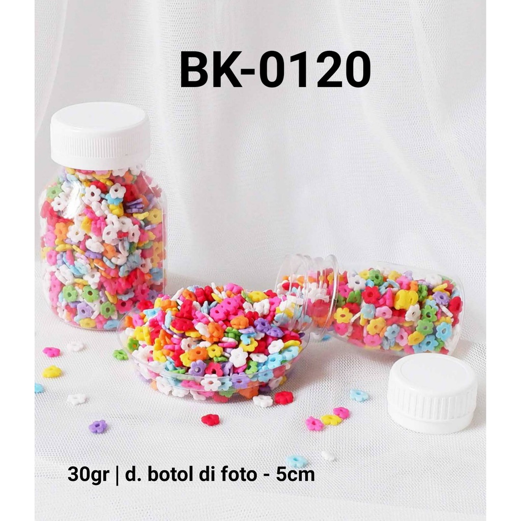 

BK-0120 Sprinkles sprinkle sprinkel 30 gram bunga taman rumput yamama baking grosir murah sprinkles cake dekorasi mutiara trimit decoration story sprinklestory sprinklesstory sprinkle story yamama baking