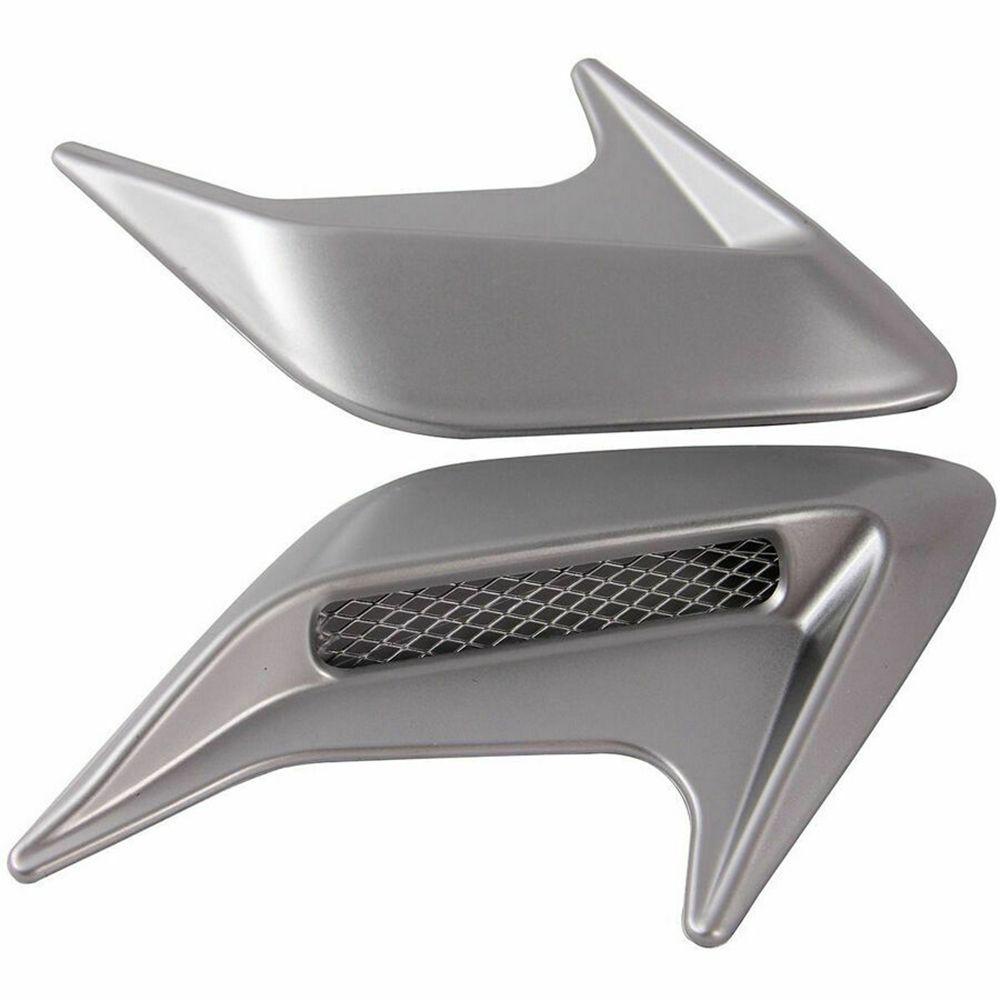 Wonder 1pasang Stiker Mobil Kap Auto Shark Gill Air Inlet