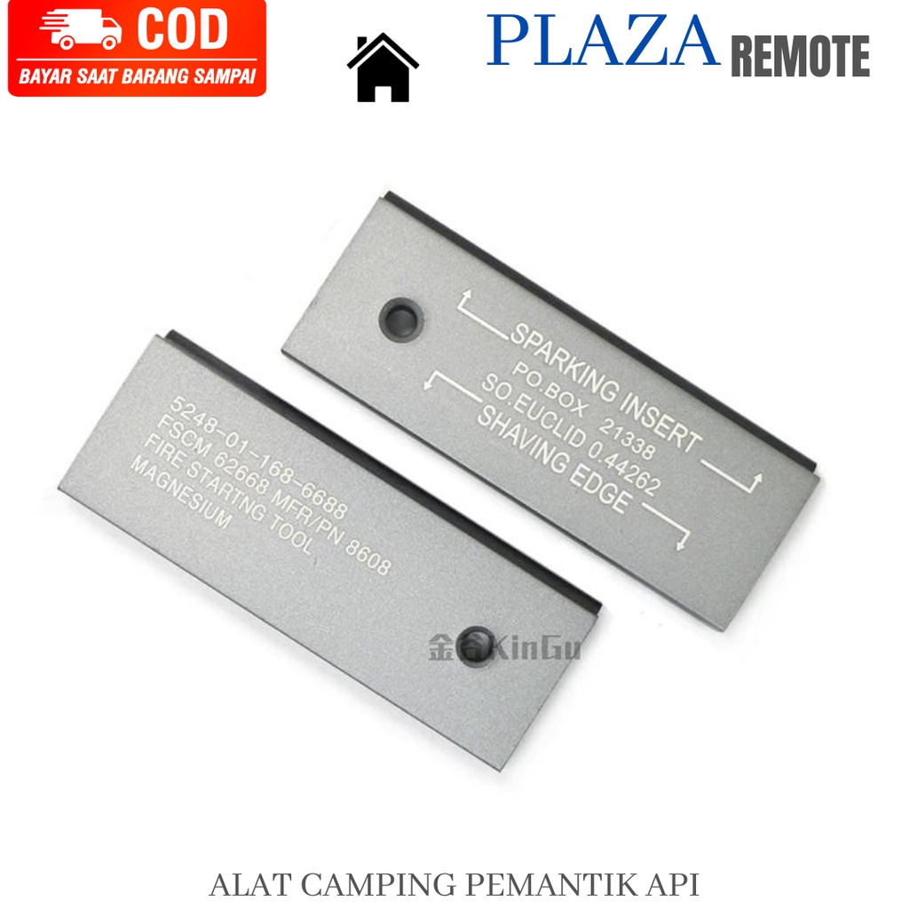 PEMANTIK PEMBUAT API ALAT KEMAH CAMPING outdoor survival magnesium STONE